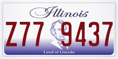 IL license plate Z779437
