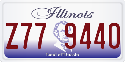 IL license plate Z779440