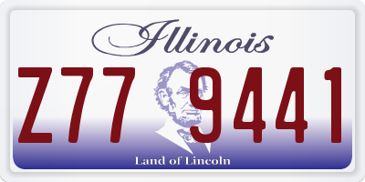 IL license plate Z779441