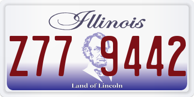 IL license plate Z779442