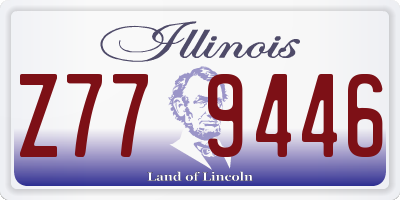 IL license plate Z779446