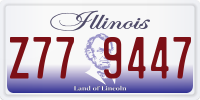 IL license plate Z779447
