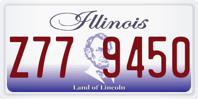 IL license plate Z779450
