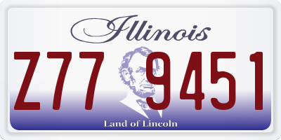 IL license plate Z779451