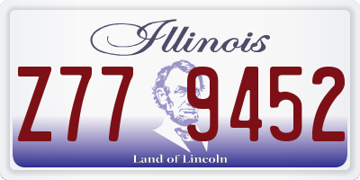 IL license plate Z779452