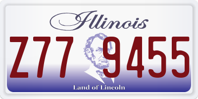 IL license plate Z779455