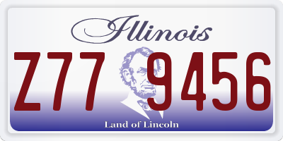 IL license plate Z779456