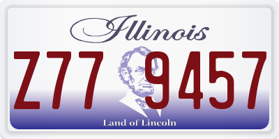 IL license plate Z779457