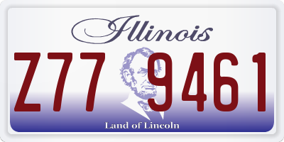 IL license plate Z779461