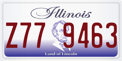 IL license plate Z779463