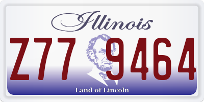 IL license plate Z779464