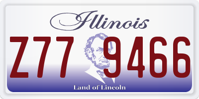 IL license plate Z779466