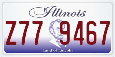 IL license plate Z779467
