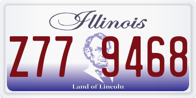 IL license plate Z779468