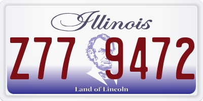 IL license plate Z779472
