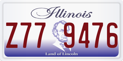 IL license plate Z779476