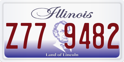 IL license plate Z779482