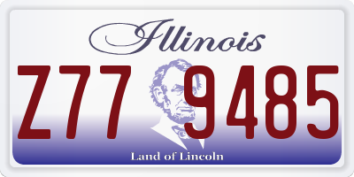 IL license plate Z779485