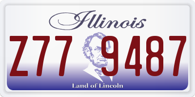IL license plate Z779487