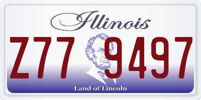 IL license plate Z779497