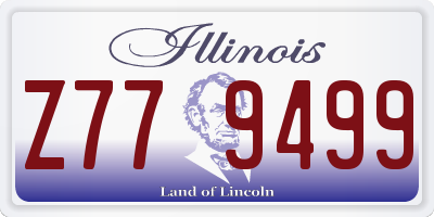 IL license plate Z779499