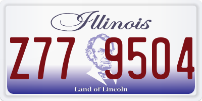 IL license plate Z779504