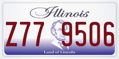 IL license plate Z779506