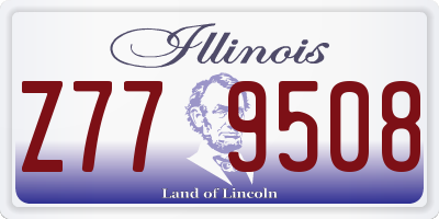 IL license plate Z779508