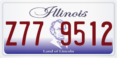 IL license plate Z779512