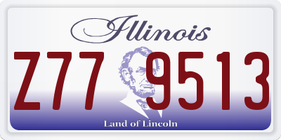 IL license plate Z779513