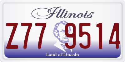 IL license plate Z779514