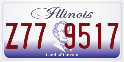 IL license plate Z779517