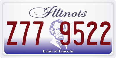 IL license plate Z779522