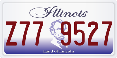 IL license plate Z779527