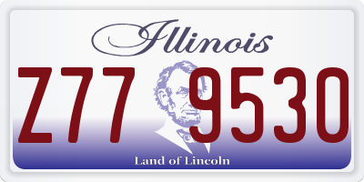 IL license plate Z779530