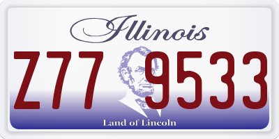 IL license plate Z779533