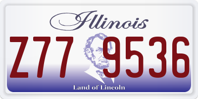 IL license plate Z779536