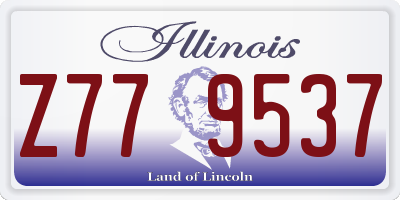 IL license plate Z779537
