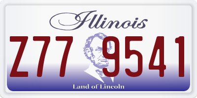 IL license plate Z779541
