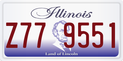 IL license plate Z779551