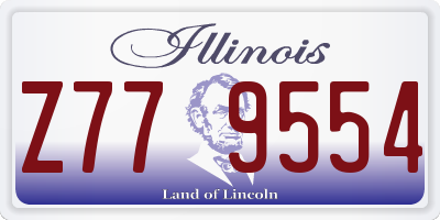 IL license plate Z779554