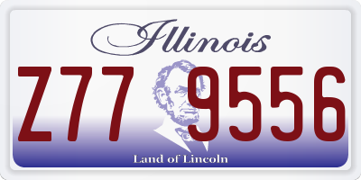 IL license plate Z779556