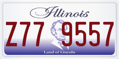 IL license plate Z779557