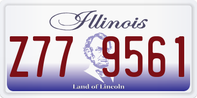 IL license plate Z779561