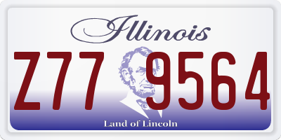 IL license plate Z779564