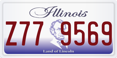 IL license plate Z779569