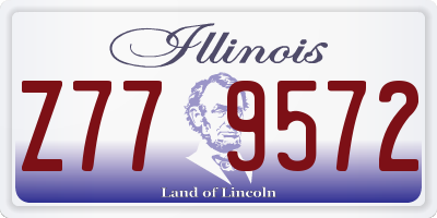 IL license plate Z779572