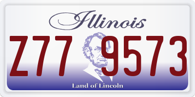 IL license plate Z779573