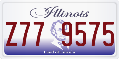 IL license plate Z779575