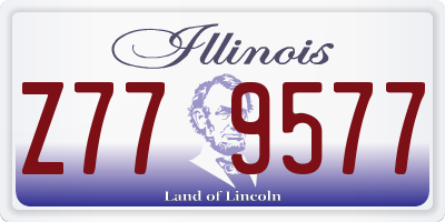 IL license plate Z779577
